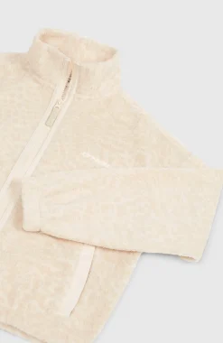KidsHigh-Pile fleecevest met volledige rits| Beige
