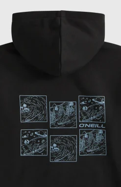 KidsO'Neill Back-Print hoodie| Zwart