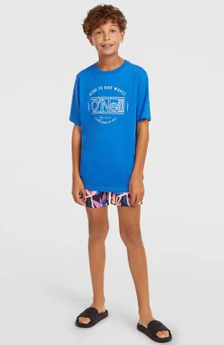 KidsO'Neill Print zwembroek| Zwart