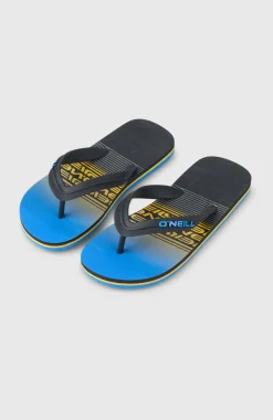 KidsProfile Graphic slippers| Blauw Mix