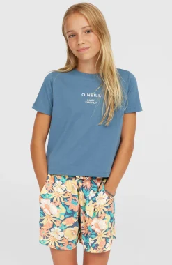 KidsSummer geweven short| Blauw