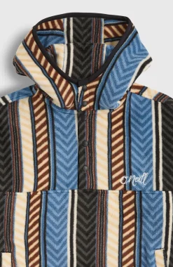 KidsSuperfleece hoodie met halve rits| Blauw